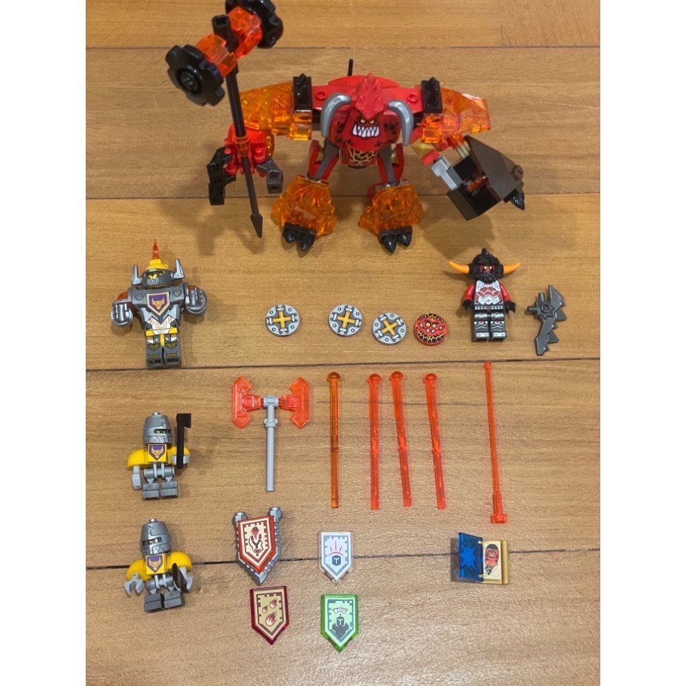 【售】經典絕版未來騎士團 70322 砲塔戰車（含巨型炎魔）-細節圖4
