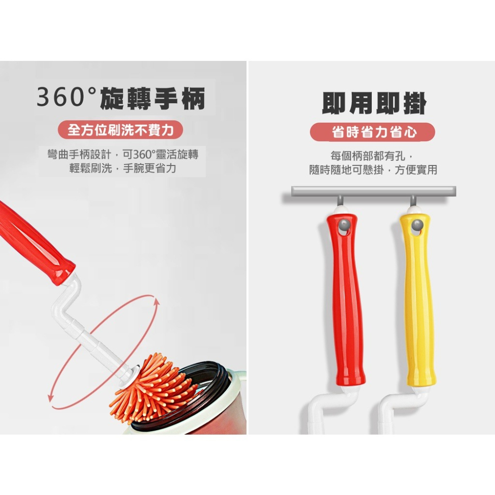 【童話工坊】史努比SNOOPY 矽膠奶瓶刷套組(三件組)-黃/紅-細節圖6