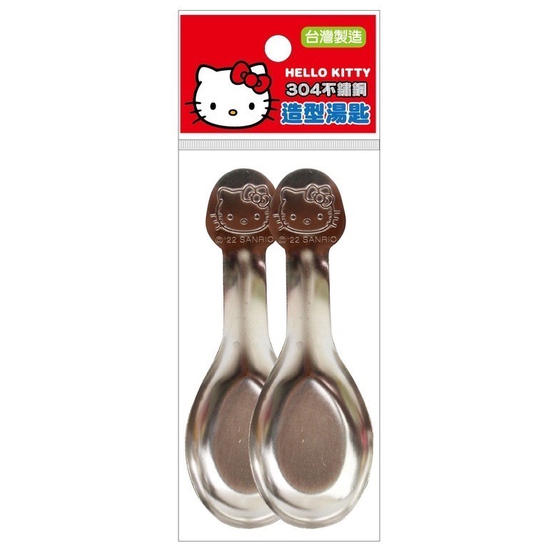 【童話工坊】正版授權 Hello kitty家族 布丁狗 麵包超人 佩佩豬 角落小夥伴 汪汪隊#304不鏽鋼造型湯匙-規格圖2