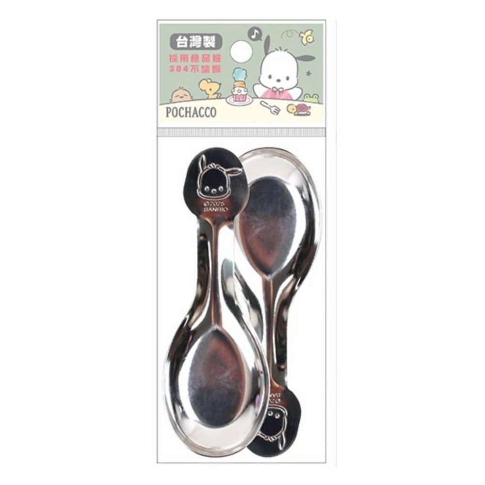 【童話工坊】正版授權 Hello kitty家族 布丁狗 麵包超人 佩佩豬 角落小夥伴 汪汪隊#304不鏽鋼造型湯匙-規格圖2