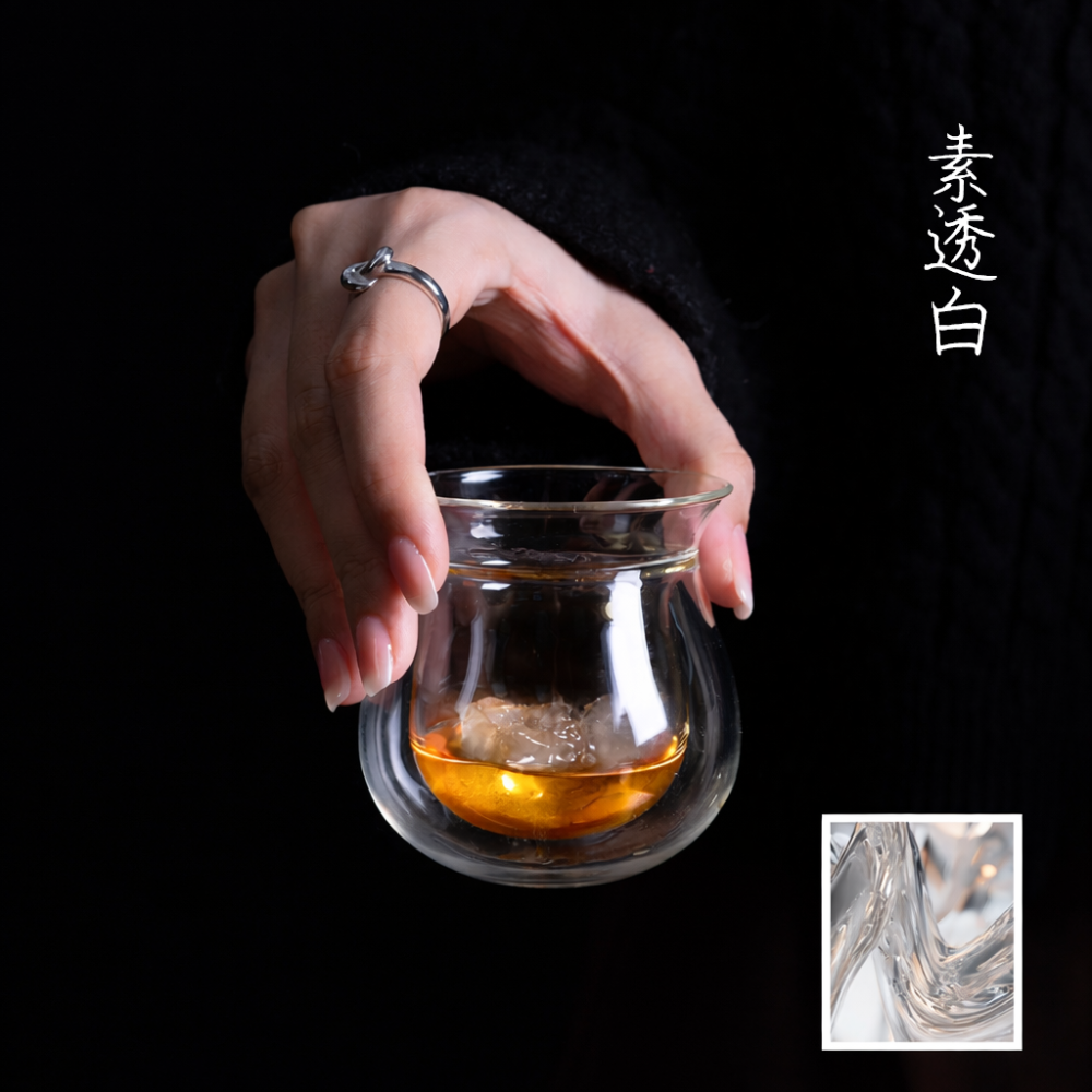 Yearn Tour 藝途雙層玻璃三口杯-細節圖3