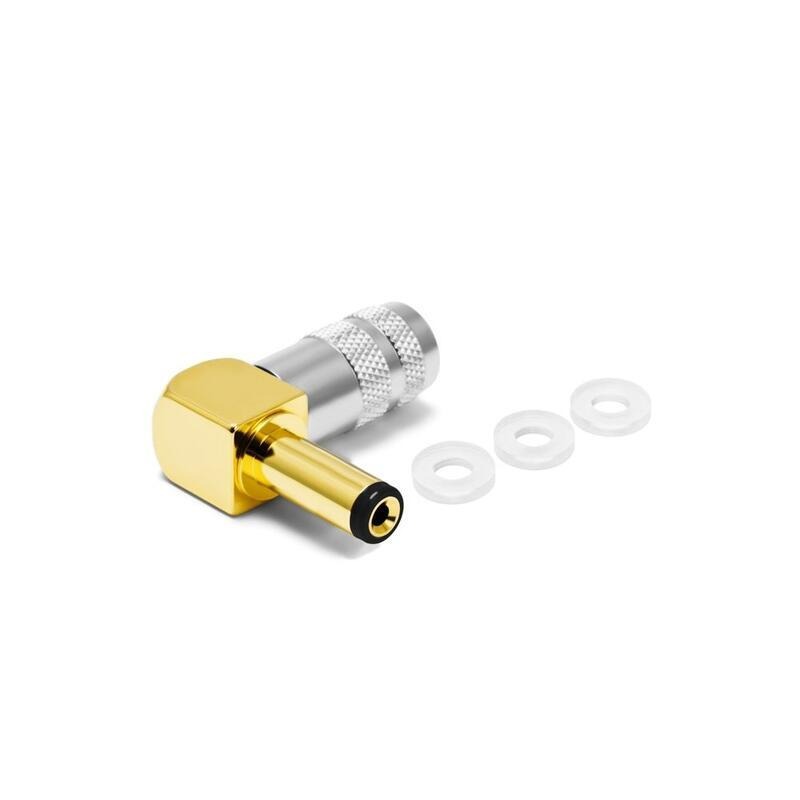 【UP Music】現貨 新版14mm 原廠袋裝 日本Oyaide DC-2.1GL音響級鍍金DC端子 L型DC2.1-細節圖4