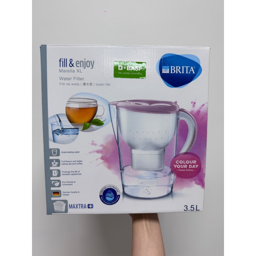 嫩裸粉 Brita Marella馬利拉濾水壺3.5L (含maxtra plus濾心 台灣公司貨）XL-規格圖4