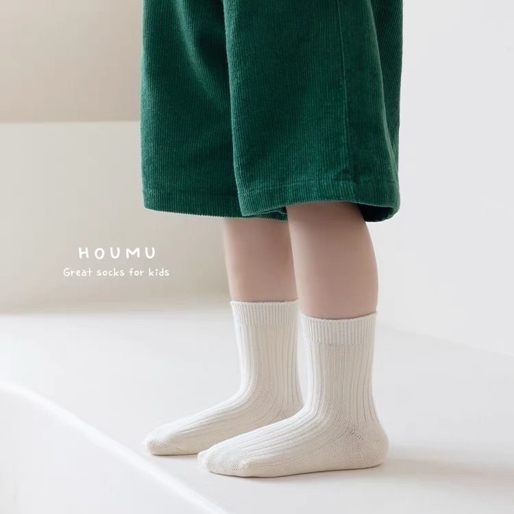 襪子系列🧦 長絨棉 男女寶 中長襪 。一組5雙。3組可選-細節圖3