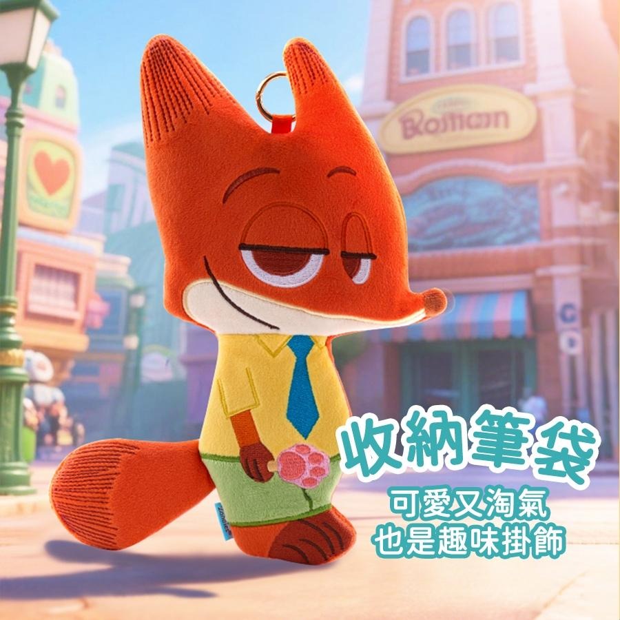 [泡泡潮玩]迪士尼 筆袋 Disney 鉛筆盒 小包 動物方城市 尼克 小熊維尼 玩具總動員 Zootopia-細節圖7