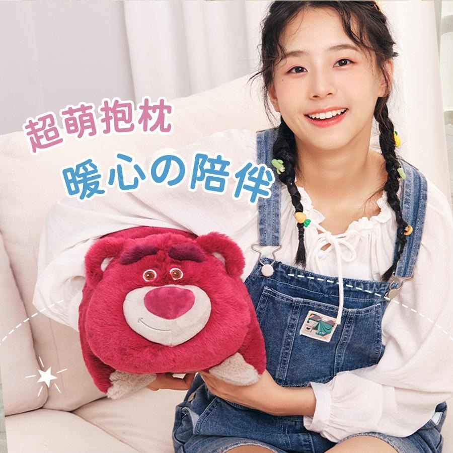 [Zoobies]迪士尼 熊抱哥 抱枕 草莓熊 玩具總動員 靠墊 居家佈置-細節圖9