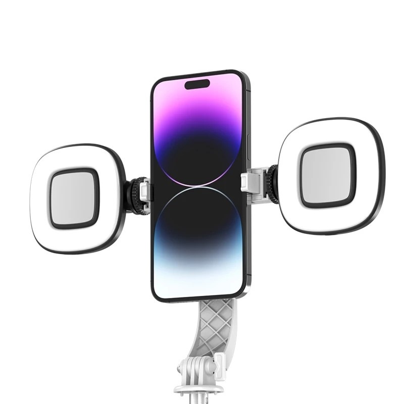 (新品兩個一起特價轉售) GUXON 伸縮雙用自拍桿專用補光燈-細節圖4