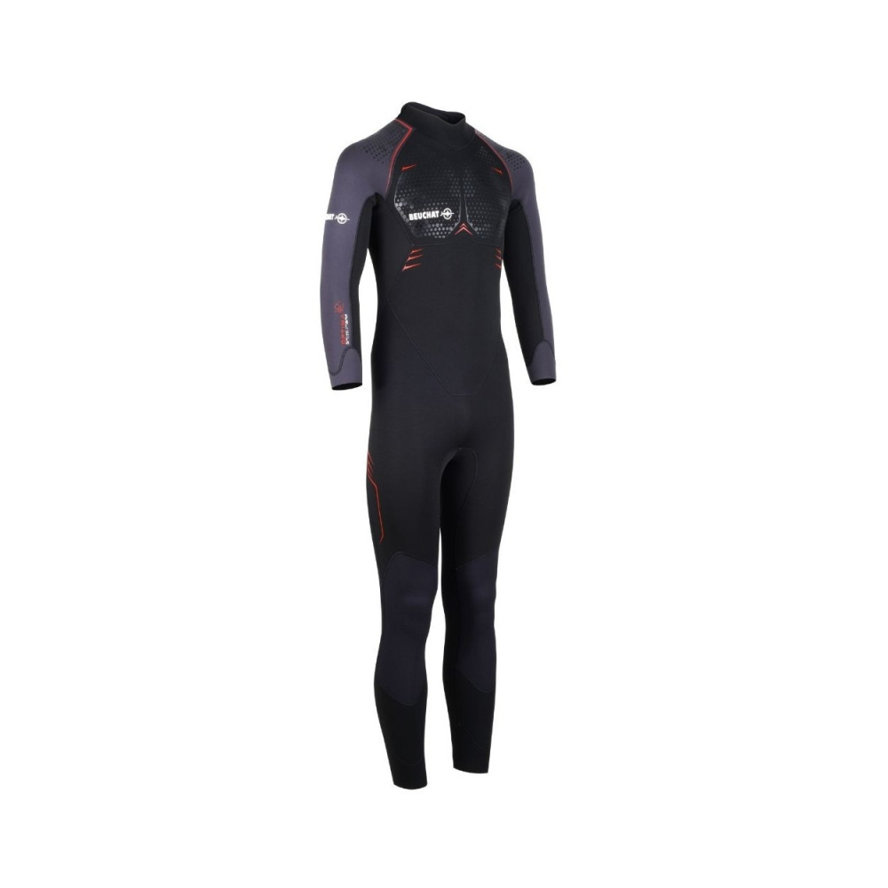 游龍潛水●BEUCHAT FOCEA COMFORT 7 Men - 5MM 潛水防寒衣(男款)-細節圖2