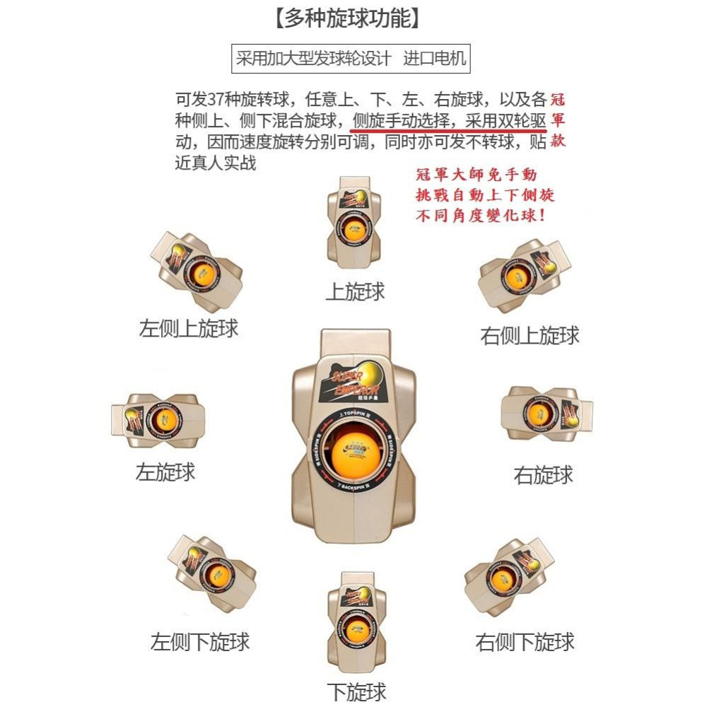[租用好省 每天50] 冠軍機 桌球發球機 可程式 球技精進 便攜袋 自動上球 內置集球網-細節圖5