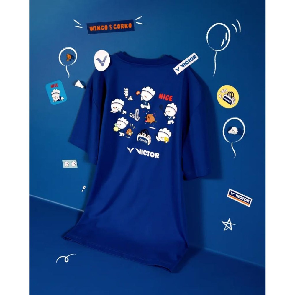 丘林體育Chilling | VICTOR 球衣 | T-2601WAC 吉祥物系列針織 T-shirt | 中性 限量-細節圖6