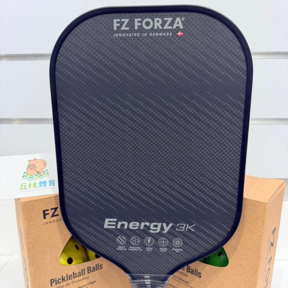 丘林體育Chilling | FZ 匹克球拍 | FORZA ENERGY 3K | 中階 | 16mm 磨砂 蜂巢-細節圖2