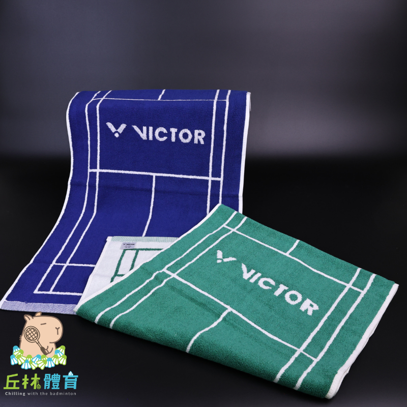 丘林體育Chilling | VICTOR 運動毛巾 |  C-4184 場地造型運動毛巾 | 100%棉 羽球場 台製-細節圖2