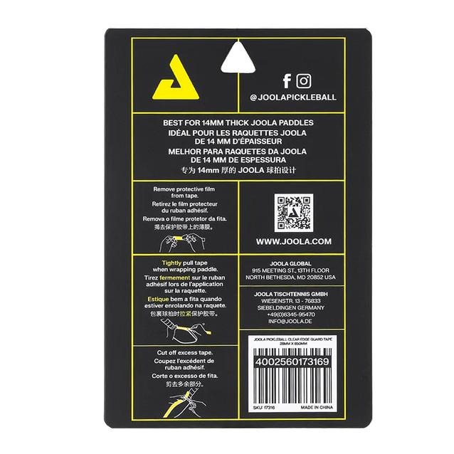 丘林體育Chilling | JOOLA 匹克球 | 匹克球拍透明護邊膠帶 14 16mm | 台灣公司貨 | 匹克球-細節圖6