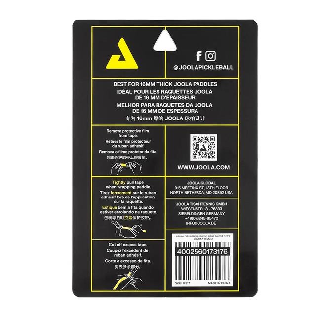 丘林體育Chilling | JOOLA 匹克球 | 匹克球拍透明護邊膠帶 14 16mm | 台灣公司貨 | 匹克球-細節圖9