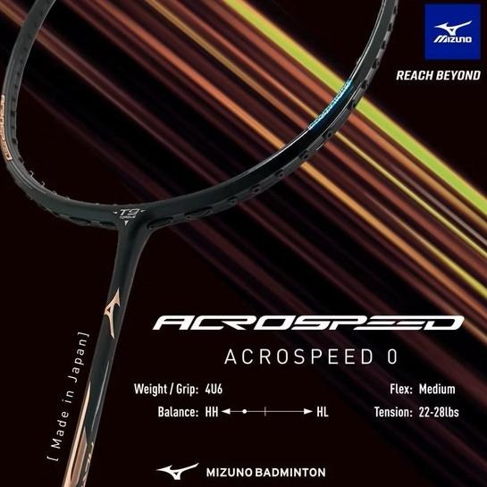 丘林體育Chilling | MIZUNO羽球拍 | ACROSPEED 0 | 黯黑 黯藍銷魂 | BDSS店鋪限定-細節圖2