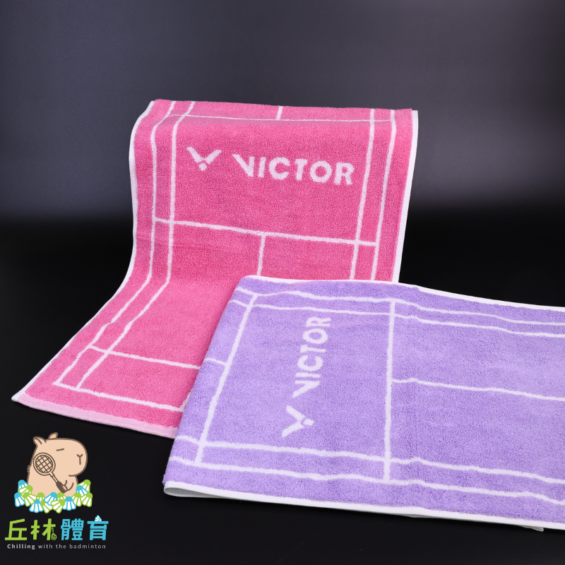 丘林體育Chilling | VICTOR 運動毛巾 |  C-4184 場地造型運動毛巾 | 100%棉 羽球場 新色-細節圖2