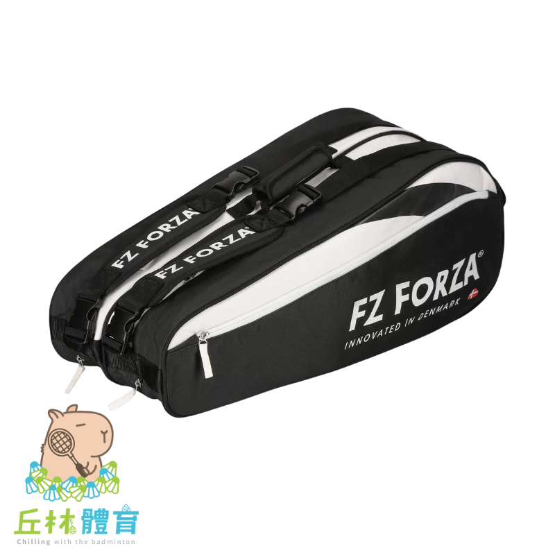 丘林體育Chilling | FZ FROZA羽球拍袋 Play Line 球袋 矩形包 | 6支裝 26年 黑白基本款-細節圖3