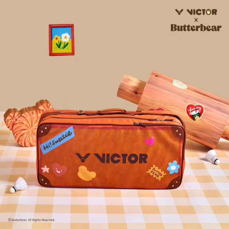 丘林體育Chilling | VICTOR x BUTTERBEA 羽球拍包 | BR5653BTB 矩形包 奶油小熊-細節圖2