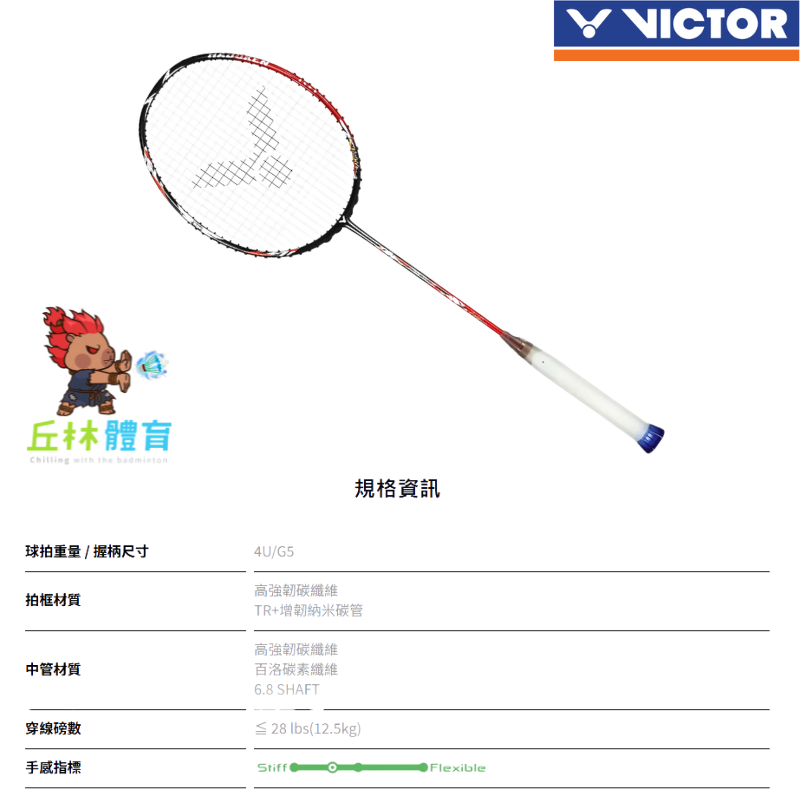 丘林體育Chilling | VICTOR x Street Fighter 羽球拍 ARS-FIGHTER 快打旋風-細節圖9