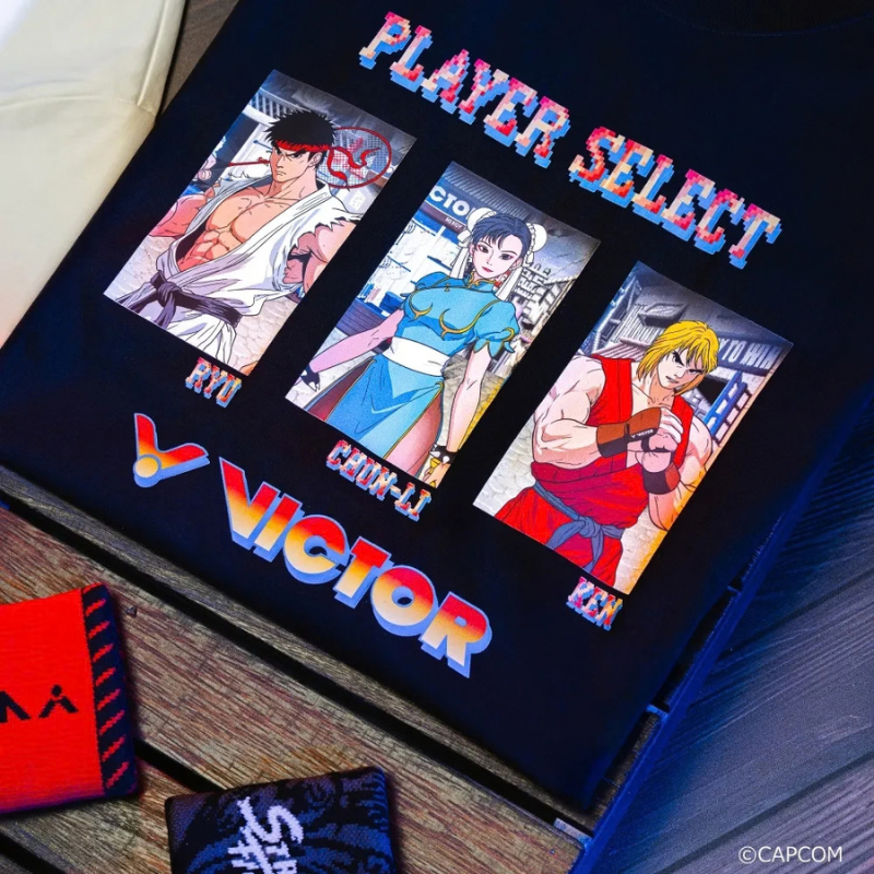 丘林體育Chilling VICTOR x Street Fighter 聯名針織T恤 T-2601STF 快打旋風-細節圖3
