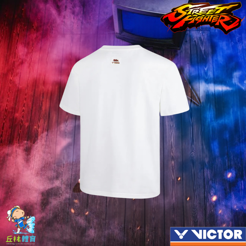 丘林體育Chilling VICTOR x Street Fighter 聯名針織T恤 T-2601STF 快打旋風-細節圖7