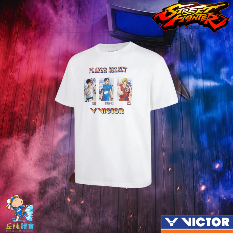 丘林體育Chilling VICTOR x Street Fighter 聯名針織T恤 T-2601STF 快打旋風-規格圖11