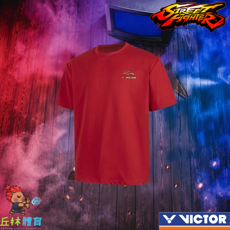 丘林體育Chilling VICTOR x Street Fighter 聯名T恤 T-2602STF 豪鬼 一瞬千擊-規格圖11