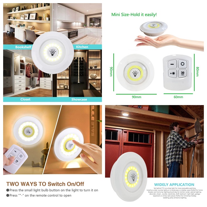 最好用的展示櫃燈《智慧拍拍燈》電池款 高亮度 省電照明燈 拍拍燈 《附雙面背膠》櫃燈 壁燈 車內照明 露營照明 夜燈-細節圖3