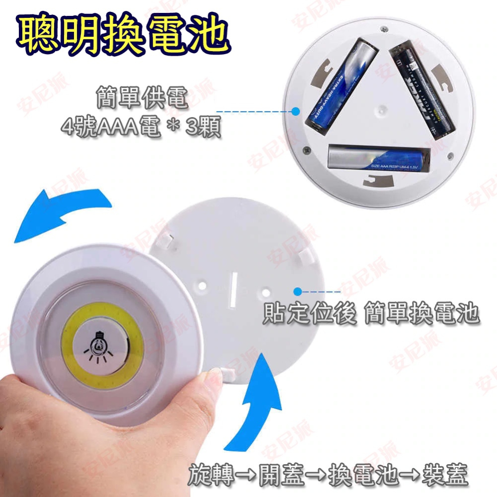 最好用的展示櫃燈《智慧拍拍燈》電池款 高亮度 省電照明燈 拍拍燈 《附雙面背膠》櫃燈 壁燈 車內照明 露營照明 夜燈-細節圖4