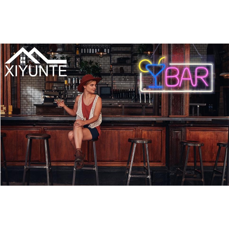 🍸粉紅ＢＡＲ 招牌霓虹燈🍸房間佈置 電競房 背景牆 霓虹燈 牆壁佈置 裝飾小物 情境燈 氣氛燈 氛圍燈 廣告招牌 吧台-細節圖4