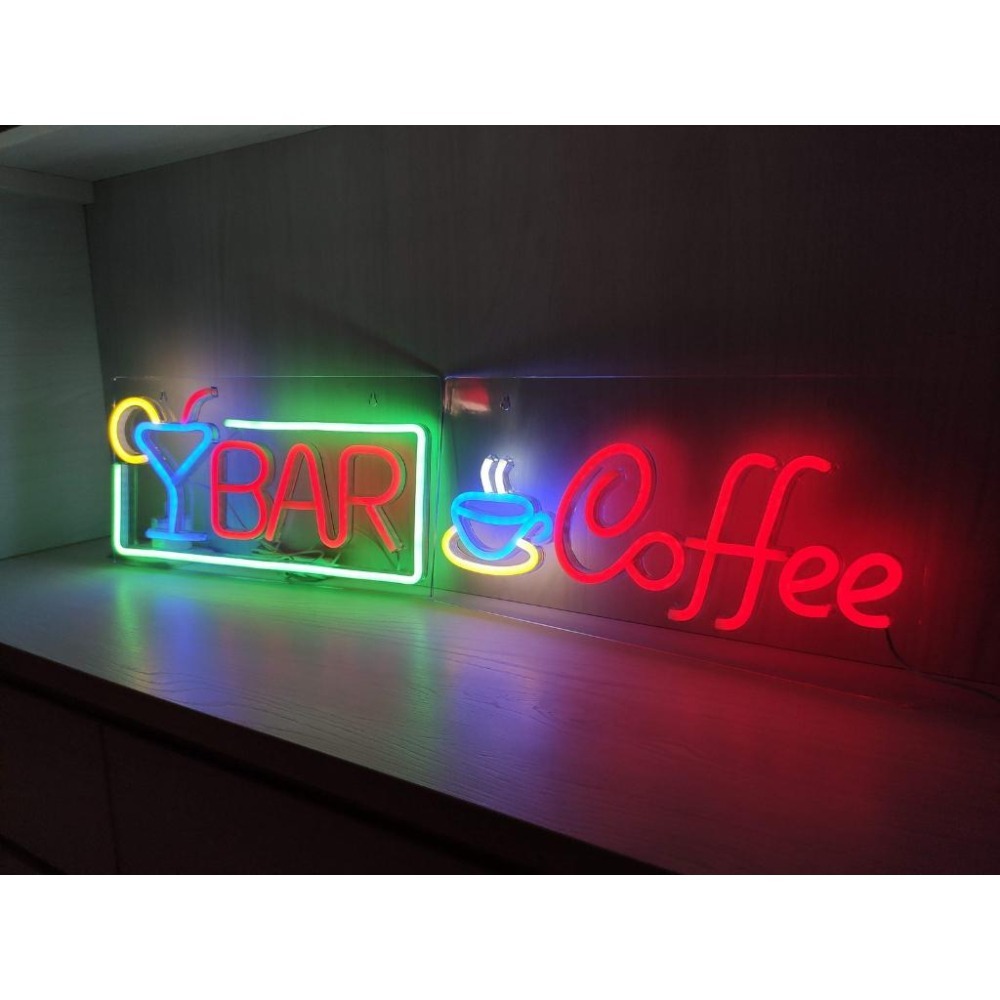 ☕COFFEE 咖啡 招牌霓虹燈☕客製霓虹燈 招牌燈 氣氛燈 氛圍燈 LED燈條 居家裝潢 生日 派對 店面佈置 背景牆-細節圖3