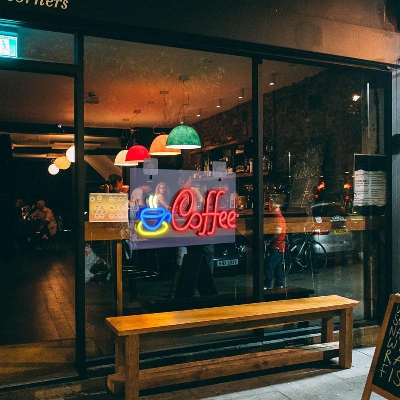 ☕COFFEE 咖啡 招牌霓虹燈☕客製霓虹燈 招牌燈 氣氛燈 氛圍燈 LED燈條 居家裝潢 生日 派對 店面佈置 背景牆-細節圖9