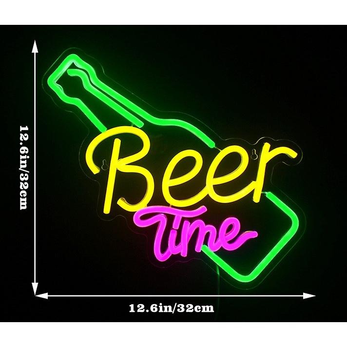 🍺BeerTime 啤酒歡樂時光🍺大型招牌霓虹燈 牆壁裝飾 桌遊房 遊戲間 電競房 店面佈置 招牌燈條 霓虹燈條 壁燈-細節圖8