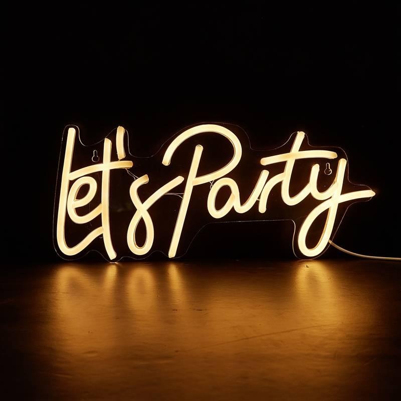 🎁Let＇s PARTY 大型霓虹燈🎁情境燈 氣氛燈 招牌燈 電競房 遊戲燈 房間佈置 壁燈 掛燈 霓虹燈-細節圖2