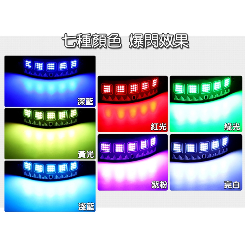 閃燈 帕燈⚡七彩爆閃燈⚡USB插電款 舞台燈 打光燈 PAR燈 情境燈 夜店燈 車用氣氛燈 氛圍燈 雷射燈 背景牆 抖音-細節圖3