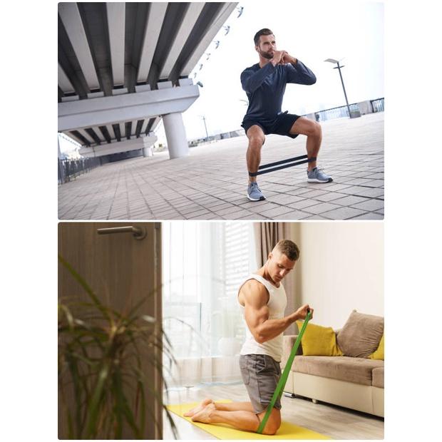 《乳膠健身拉力帶》天然無毒 拉力帶 阻力帶 彈力帶 健身 拉力帶 伸展帶 瑜珈 拉力繩 阻力繩 環狀彈力帶 翹臀圈 瑜珈-細節圖2