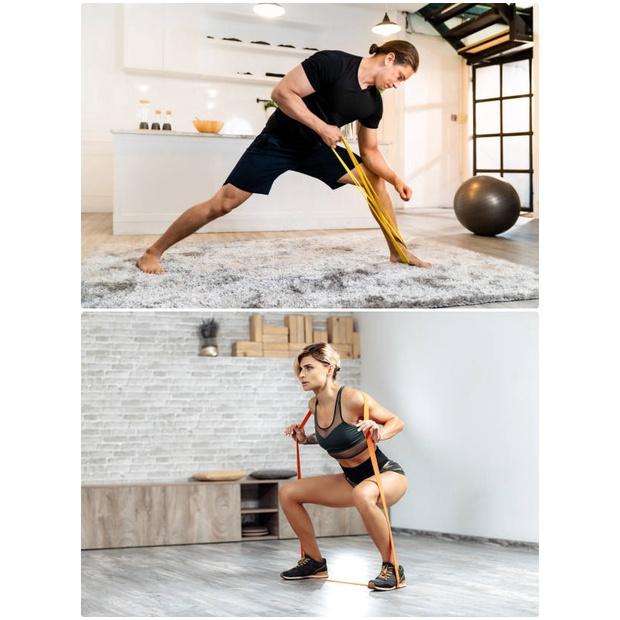 《乳膠健身拉力帶》天然無毒 拉力帶 阻力帶 彈力帶 健身 拉力帶 伸展帶 瑜珈 拉力繩 阻力繩 環狀彈力帶 翹臀圈 瑜珈-細節圖3