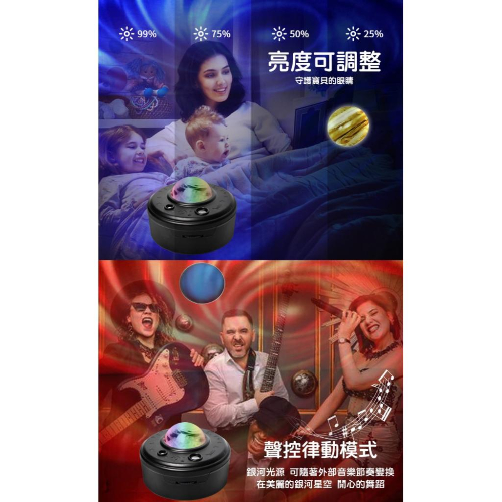 🌎極光燈 音樂投影燈🌏極光夜燈 波紋燈 水波燈 星球燈 水波紋燈 氣氛燈 小夜燈 情境燈 雷射燈 柔光燈 宇宙燈 地球燈-細節圖2