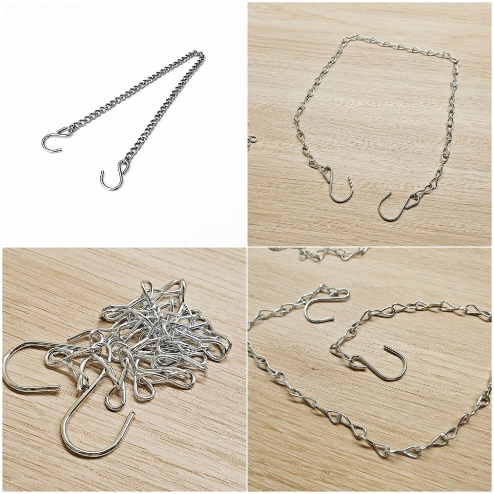 霓虹燈專用 S勾吊鍊 掛鍊 吊鏈 掛鏈 50公分長 壓克力霓虹燈 七彩霓虹燈專用鍊條 S型掛勾 壁燈用掛的 更有質感-細節圖3