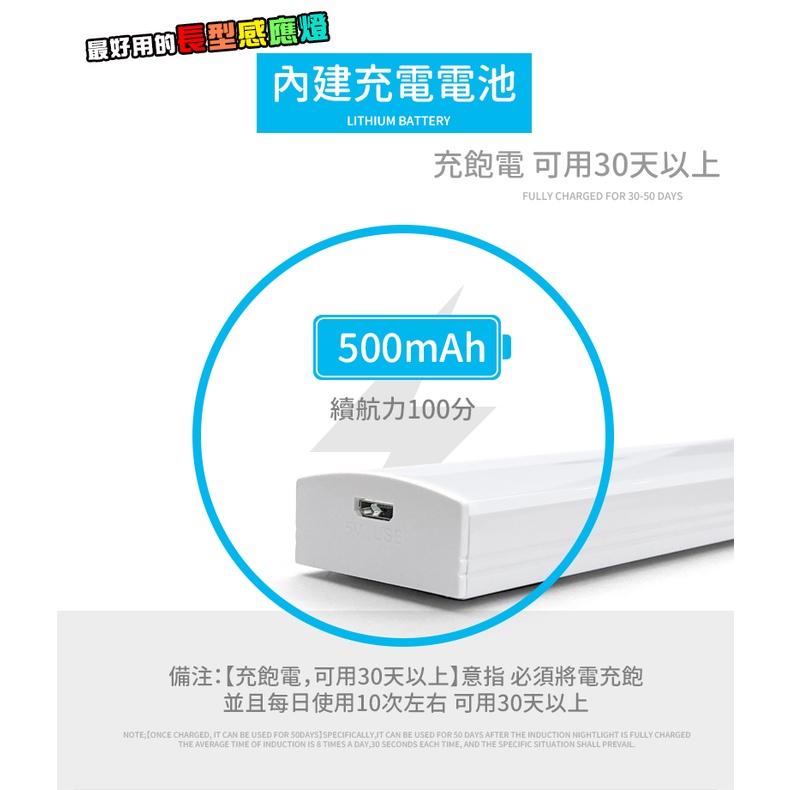 免運『最好用的 長型感應燈』充電續航力30天 充電款 感應燈 家用照明 廚櫃燈 抽屜燈 磁吸燈 衣櫃燈 緊急照明燈 檯燈-細節圖3