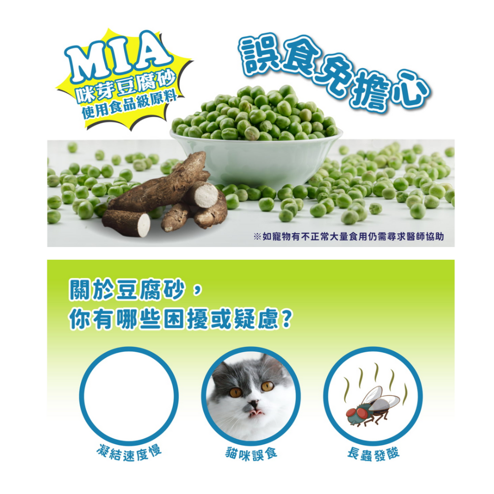 【MIA咪芽】天然豌豆纖維貓砂6L 奶香 體驗組兩入組 現貨供應-細節圖2