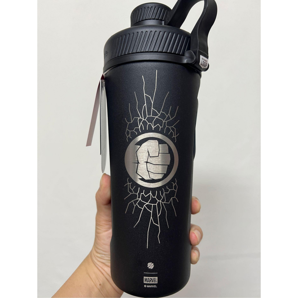 全新品 Blender Bottle Marvel 不銹鋼搖搖杯 Radian 不鏽鋼水壺 運動 漫威水壺 780ml-細節圖2