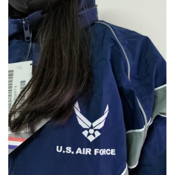 全新 美軍公發 PFU運動訓練外套 空軍版 AIR FORCE 連帽-細節圖3