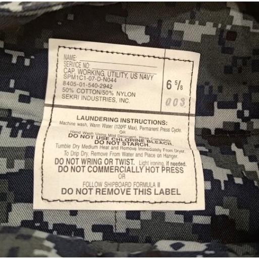 全新含吊牌 美國 海軍 公發 八角帽 USN-細節圖2