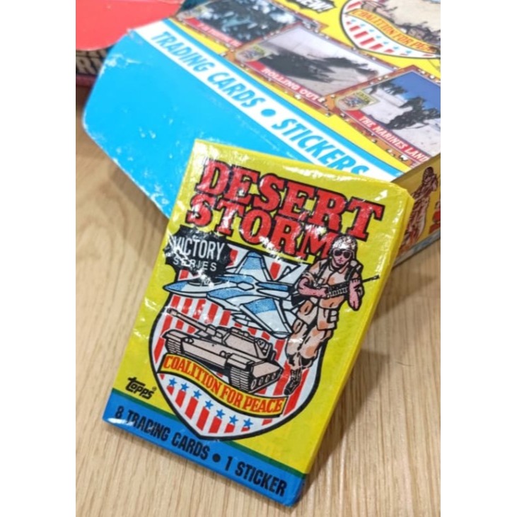 美軍沙漠風暴行動 收藏卡牌 1991 新古品-細節圖2