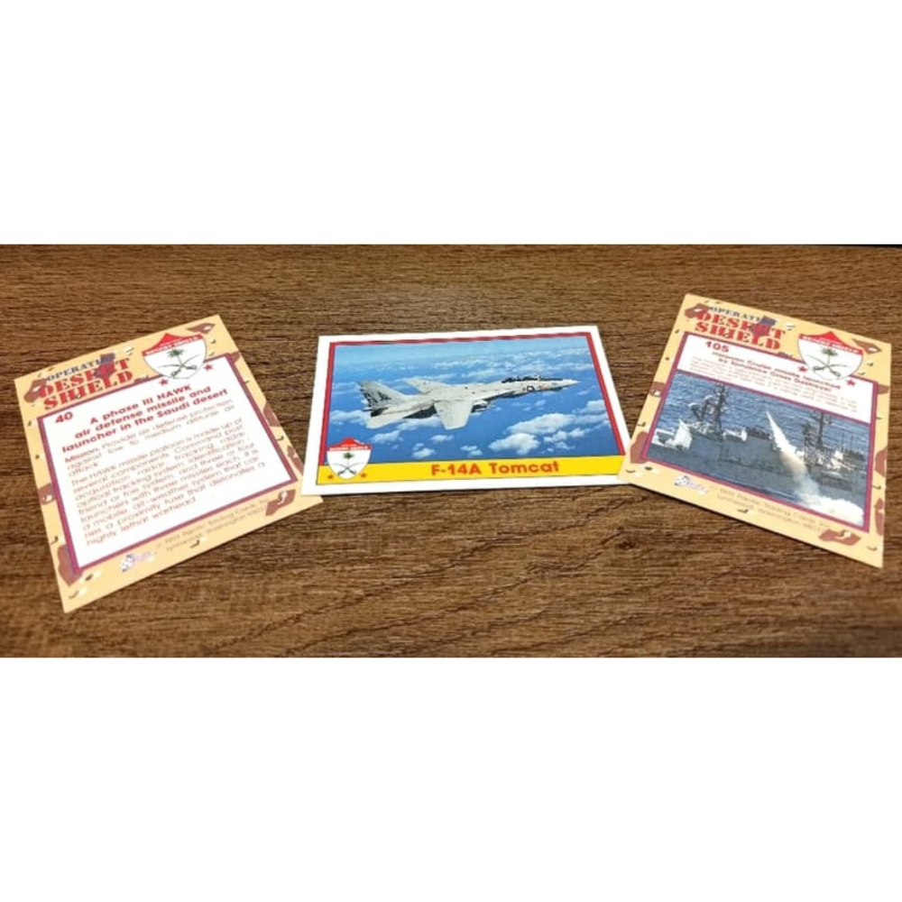 美軍沙漠風暴行動 收藏卡牌 1991 新古品-細節圖3