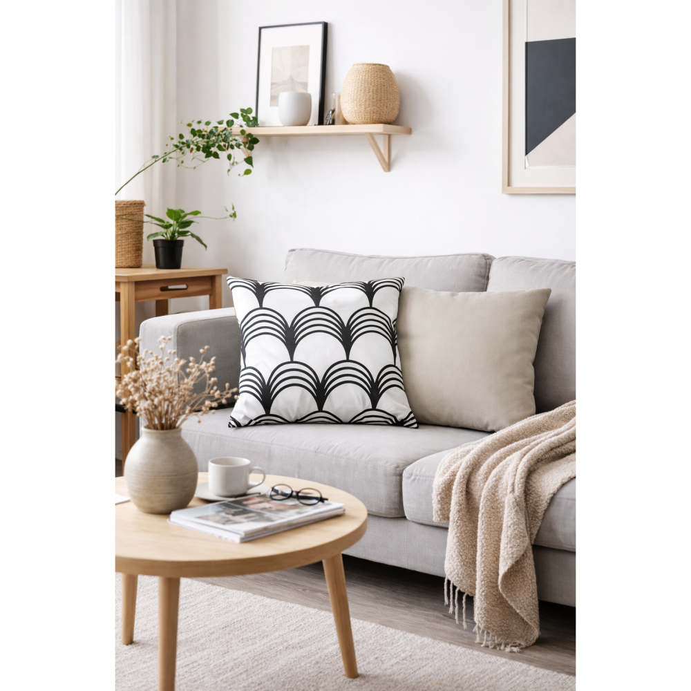 WiSofa 白色百老匯抱枕-細節圖3