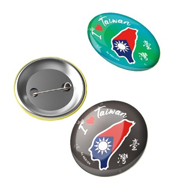 【RODSGN】我愛台灣 國旗版徽章-賓士黑 44mm-細節圖2