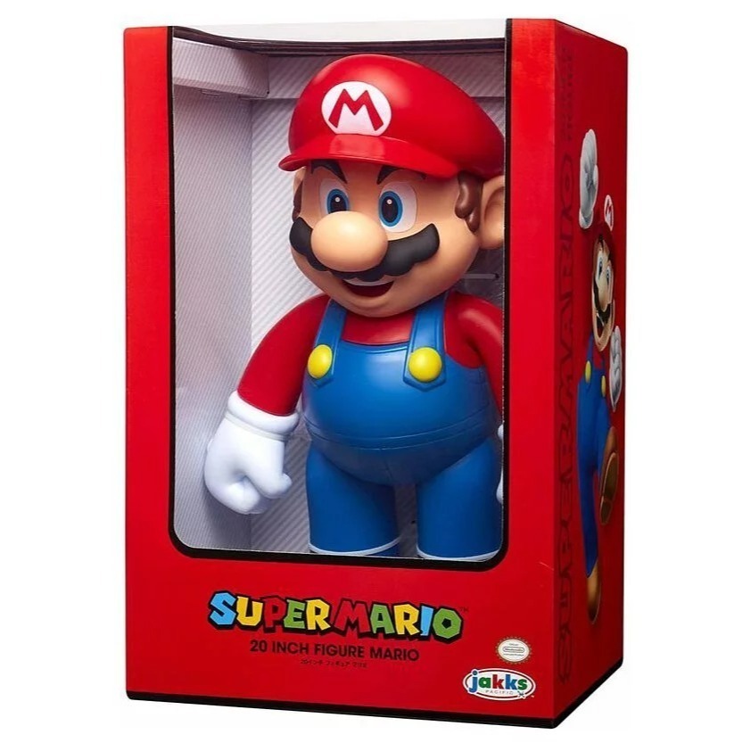【成品潮玩】JAKKS Nintendo 任天堂 Super Mario 超級瑪利歐 20吋 50公分 超大可動公仔-細節圖2