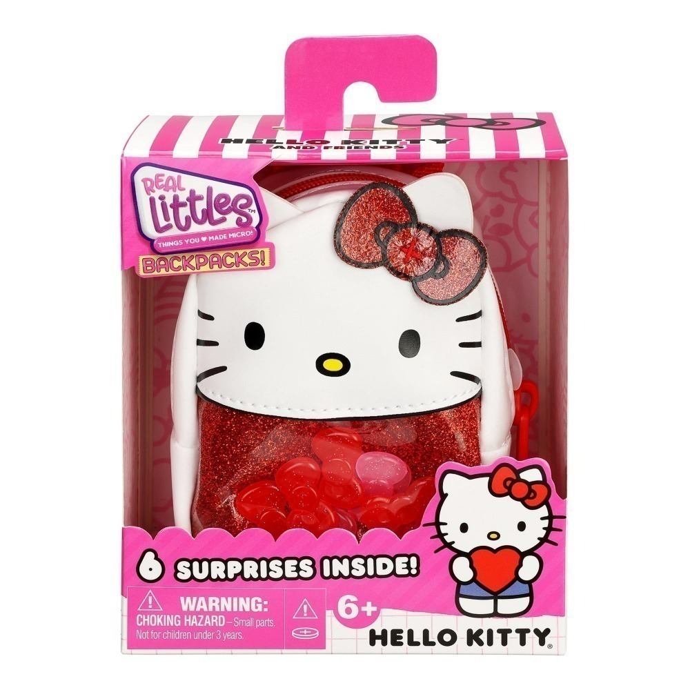 【成品潮玩】MOOSE REAL LITTLES Sanrio 三麗鷗 凱蒂貓和好朋友 背包吊飾 HELLO KITTY-細節圖5